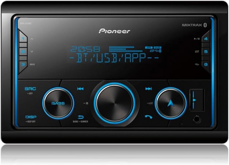 Pioneer MVH-S425BT Double-DIN Digital Media Receiver with Dual Bluetooth and Smart Sync - Image 1